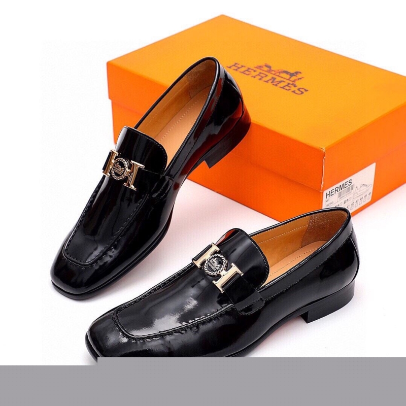 H**mes leather shoes